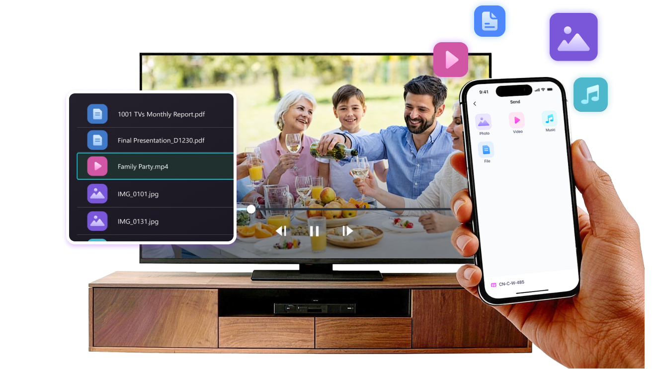 SEND FILES TO TV FOR MAC visual data 6